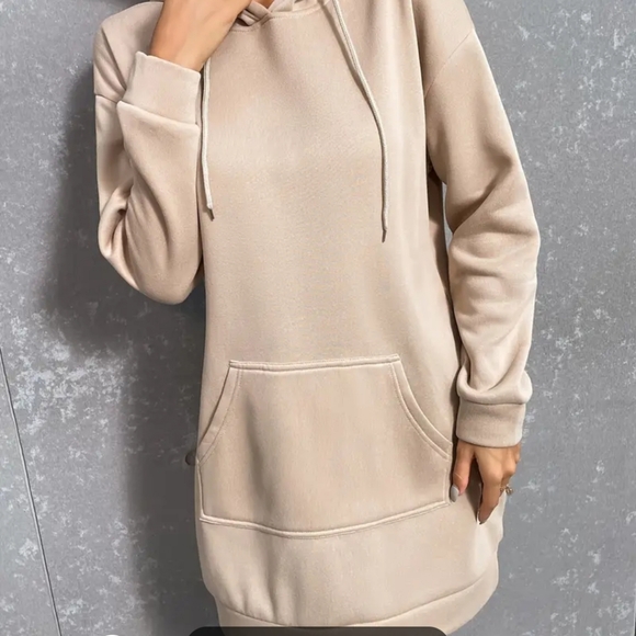 New apricot oversized sweatshirt with hood size large - Picture 10 of 11